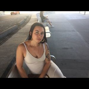 Tan beige summer skin tight dress